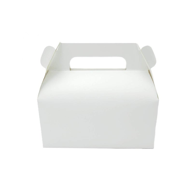 AKLVBL NICEWAY 30 Pack White Gable Gift Boxes Kraft Gift Box Candy Treat Boxes, Small Goodie Gift Boxes Treat Boxes for Wedding, Birthday Party, Baby Shower 4.5x3.2x3.3 inches - Image 1